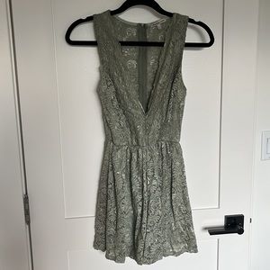lacey flowy romper